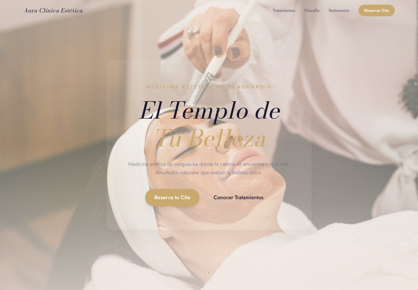 Clínica Estética Aura - Sitio web de marca por Zenit Group