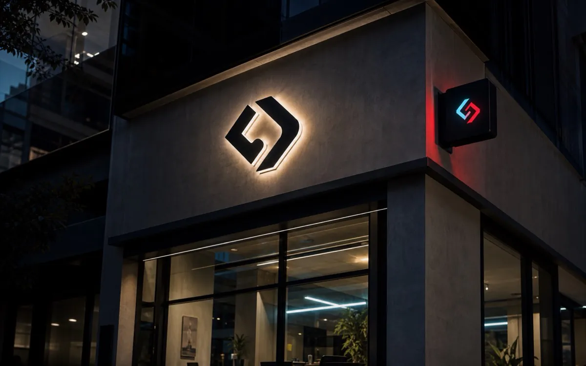 Fachada nocturna usada como imagen de contexto para producción y calle